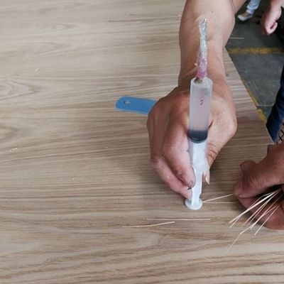 Textura de grelha Dupla cor Fabricação de revestimento de madeira 2850mm espessura personalizada