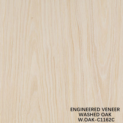 Veneer de madeira de carvalho lavado feito pelo homem 0,15-0,55 mm espessura personalizada para decoração de hotel e casa China faz