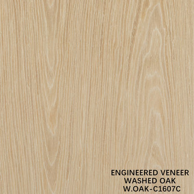 Veneer de madeira de carvalho lavado feito pelo homem 0,15-0,55 mm espessura personalizada para decoração de hotel e casa China faz