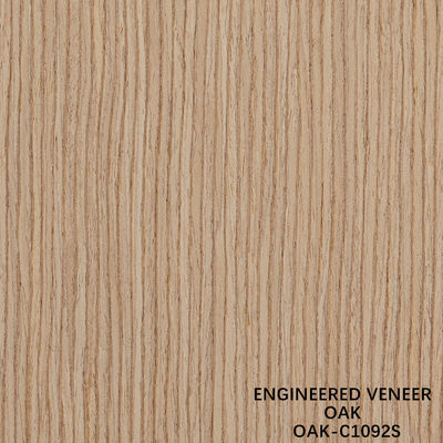 American Oak Engineered Wood Veneer Quarter Slice Cut 0.5mm espessura para porta e armazém face