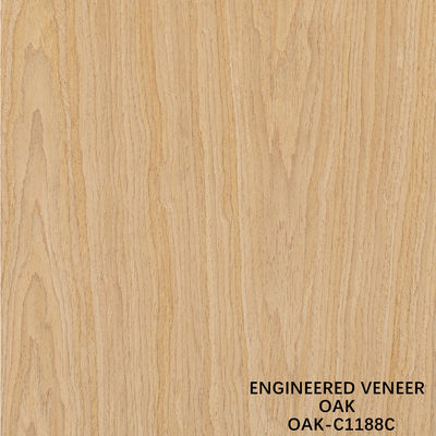 American Oak Engineered Wood Veneer Quarter Slice Cut 0.5mm espessura para porta e armazém face