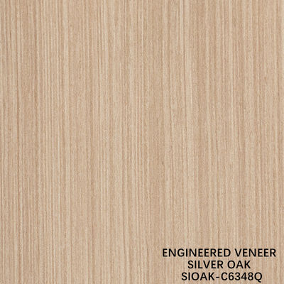 Veneer de madeira artificial Quarto de corte de pérola prateada Dimensão alongada 3200mm para porta e armazém face
