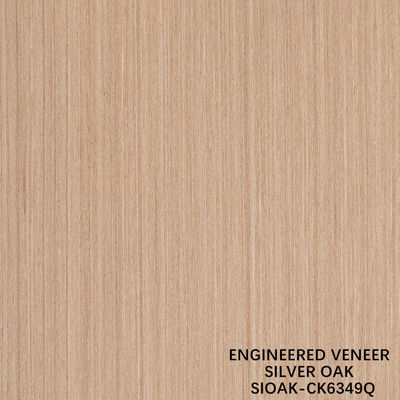 Veneer de madeira artificial Quarto de corte de pérola prateada Dimensão alongada 3200mm para porta e armazém face