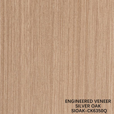 Veneer de madeira artificial Quarto de corte de pérola prateada Dimensão alongada 3200mm para porta e armazém face
