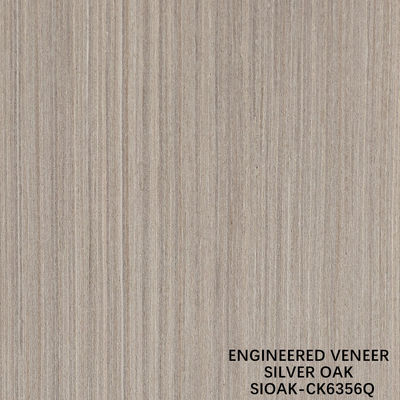 Veneer de madeira artificial Quarto de corte de pérola prateada Dimensão alongada 3200mm para porta e armazém face