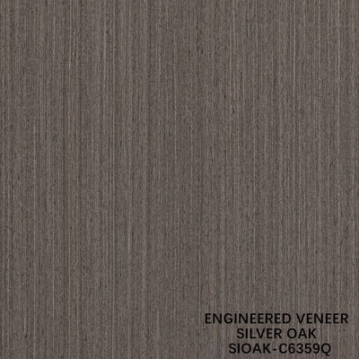 Veneer de madeira artificial Quarto de corte de pérola prateada Dimensão alongada 3200mm para porta e armazém face