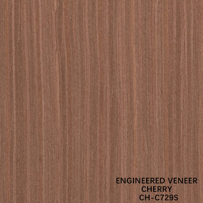Painéis de madeira de cerejeira veneer de luxo Grão reto 0.18-0.6mm espessura personalizada para decoração de hotel