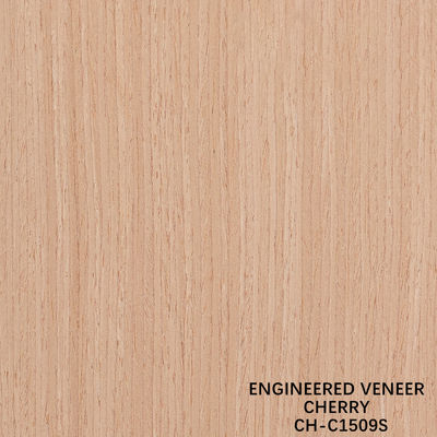 Painéis de madeira de cerejeira veneer de luxo Grão reto 0.18-0.6mm espessura personalizada para decoração de hotel