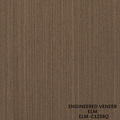 0.5mm Folha de Veneer de Madeira de Olmo Engenharia para painéis de luxo 2500-3100mm alongado Quarta Corte Cor de Marrom