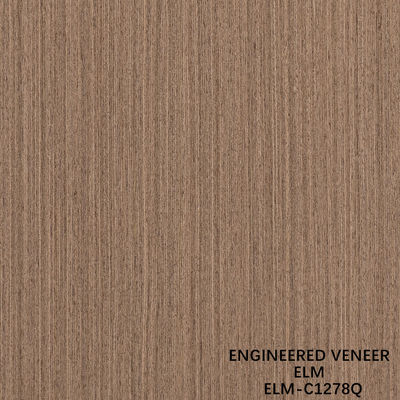 0.5mm Folha de Veneer de Madeira de Olmo Engenharia para painéis de luxo 2500-3100mm alongado Quarta Corte Cor de Marrom
