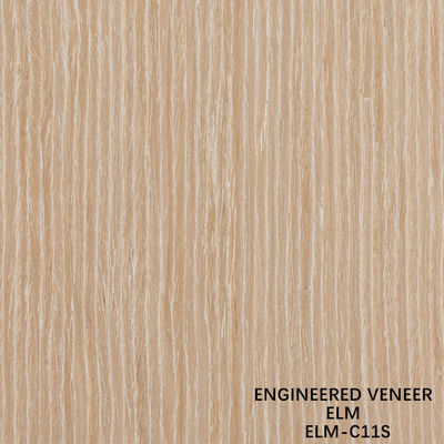 Reconocimento personalizado de madeira de olmo veneer corte reto e corte da coroa para o gabinete face de 2500 * 640 mm