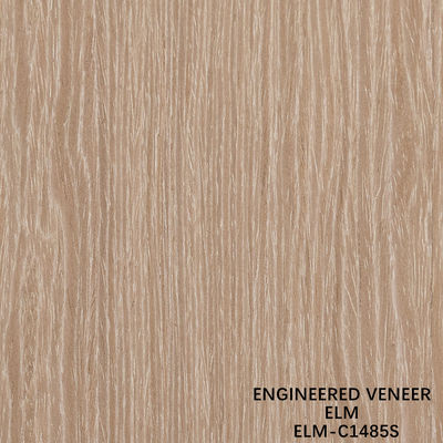 Reconocimento personalizado de madeira de olmo veneer corte reto e corte da coroa para o gabinete face de 2500 * 640 mm