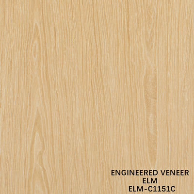 Reconocimento personalizado de madeira de olmo veneer corte reto e corte da coroa para o gabinete face de 2500 * 640 mm