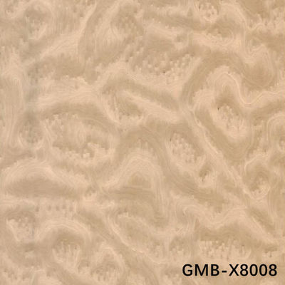 Fabricação de madeira Veneer de ouro Burl Maple 640-1280mm G.MB-X8008 Fleeced Back para o interior do carro