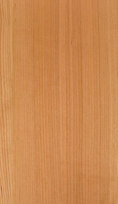Folha de Veneer de Madeira de Cereza Natural Americana Flat Cut 2200-3200mm Tamanho Normal Para Decoração de Móveis