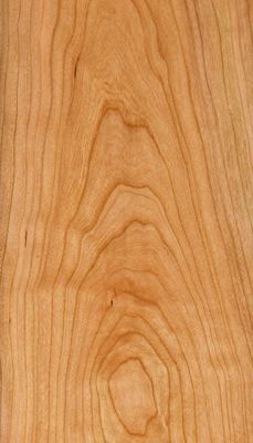Folha de Veneer de Madeira de Cereza Natural Americana Flat Cut 2200-3200mm Tamanho Normal Para Decoração de Móveis