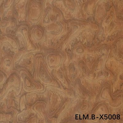 Folheado de Madeira Reconstituída 2850mm Tamanho Alongado de Burl de Madeira para Portas Interiores WTB-X6008