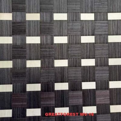 0.55mm Woven Wood Veneer Lattice Texture Customizable Not Paper For Advanced Club