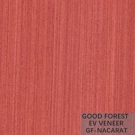 Projetou a madeira para folhear o folheado da madeira da cor vermelha para o Wallcovering