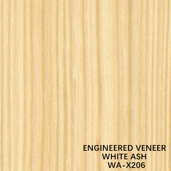 Ash Wood Veneer Sheets branco Recomposed com - um corte do quarto X206 para a madeira compensada extravagante