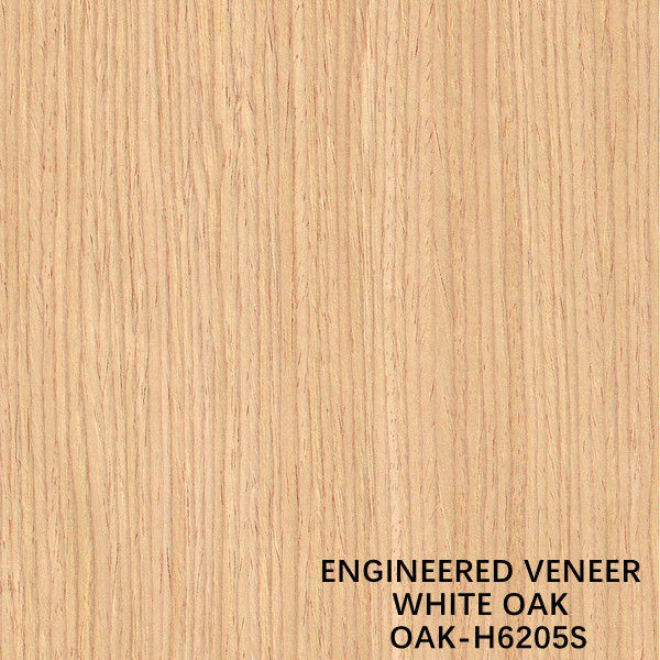O OEM da pele da porta projetou a grão vertical amarela de madeira H6205S 2500-3100mm do carvalho branco do folheado