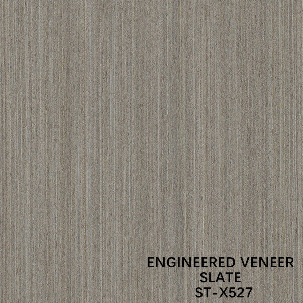 Portas interiores escuras Recomposed extravagantes da noz X527 Grey Fineline Straight Grain For do folheado da madeira da ardósia da boa qualidade