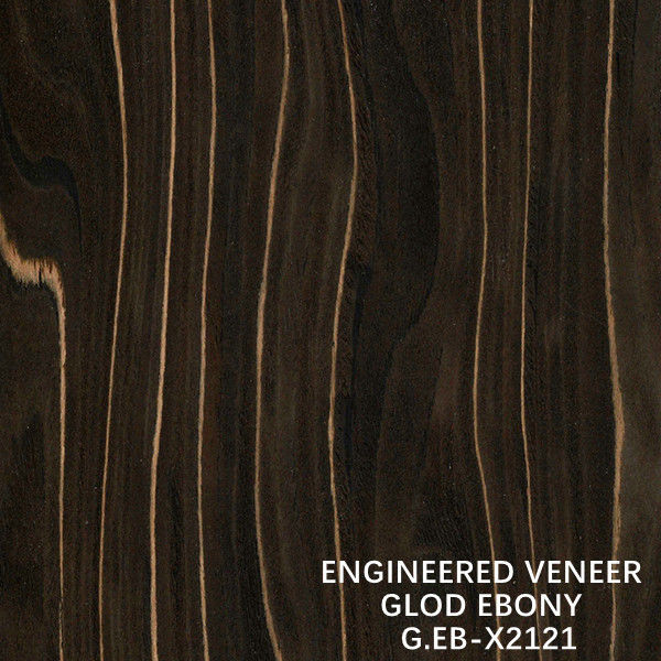 2500-3100MM folheado de madeira de ébano projetado x2121 ouro textura irregular cortado fatia para porta