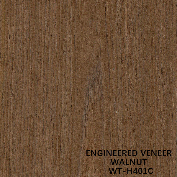 Crown Grain Engineered Wood Veneer comprimento 2500/2800/3100mm para decoração de hotel cor marrom WT-H401C
