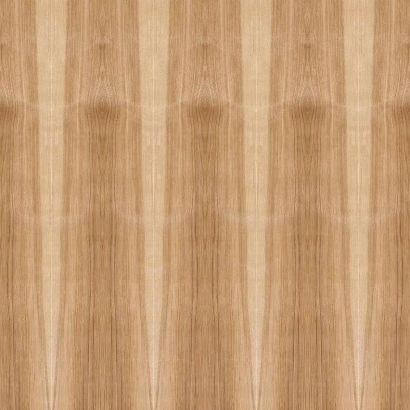 A madeira natural enfrentada da hicória folheia a grão reta bicolor especial 2440/2745mm