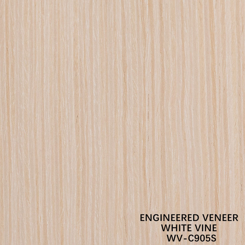 Folhas de madeira reconstituídas de engenharia decorativa Veneer White Vine 905S 0,5 mm
