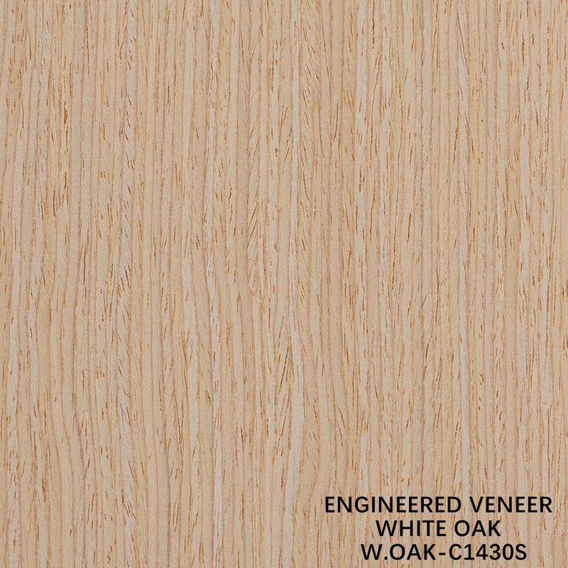 Madeira de grãos retos Veneer Carvalho Branco 1430S para porta 0,15-0,6 mm
