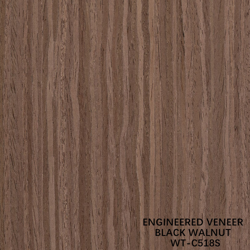 0.60 mm Veneer de madeira de engenharia 518s / 518c para portas interiores e cabine face