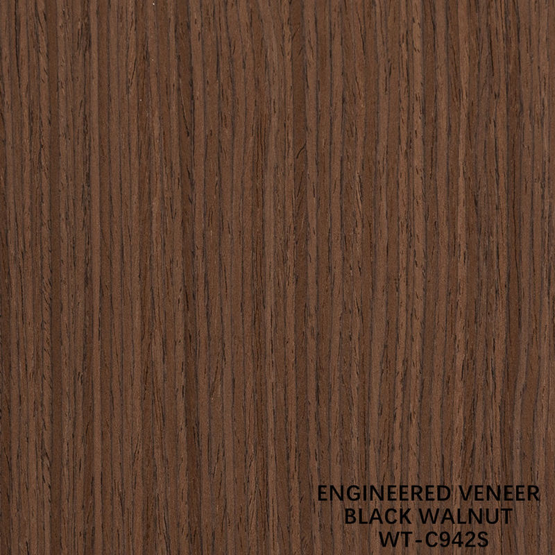 Fabricação de revestimento de madeira de noz de corte vertical WT-C942S / 943S / 983S / 992S para portas interiores