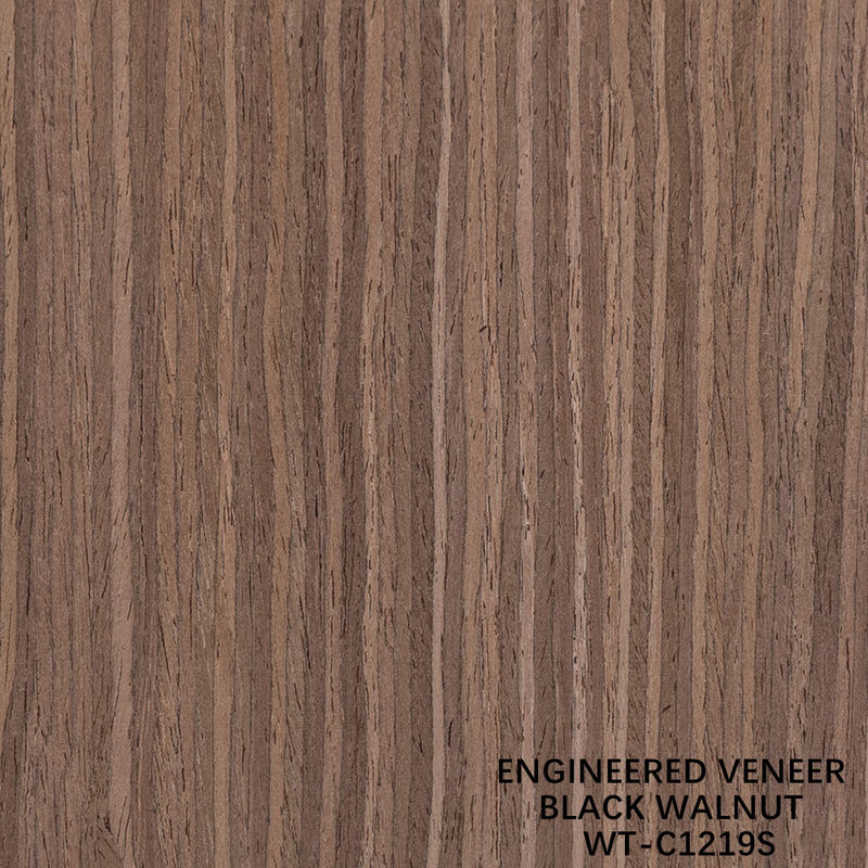 3100mm Dimensão alongada Madeira de nozes Veneer Quarta Corte de grão reto Para pele de porta
