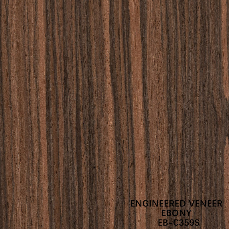 Recon Ebony Wood Veneer Slice Cut Geral Grão Dupla Cor Para Porta E Armário Face Decoração