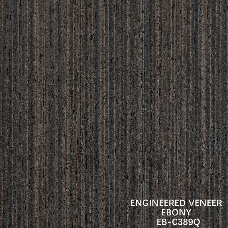 Fineline de Finete de Madeira de Engenharia Marrom Quarta Corte de Ebony Fineline para Porta e Cabinet Face