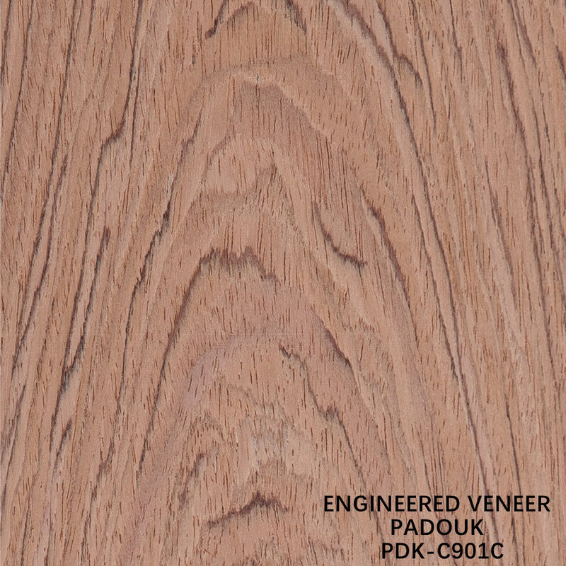 Reconstituído Madeira Veneer Rose Madeira Crown Cut Cor Vermelha Cor Longo 2200-3100mm Para Para Portas de Interior China Factory