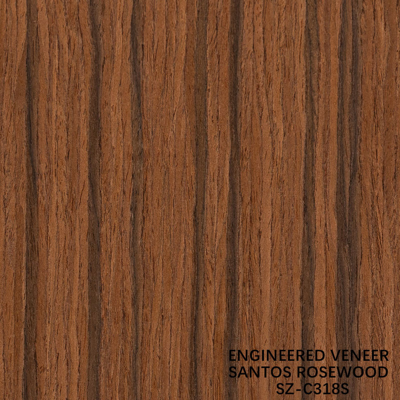 Engenharia Santos Flor de Rosa Madeira Veneer Tamanho padrão 2500 * 640mm Grau A Para Para Mobiliário Interior Face China faz