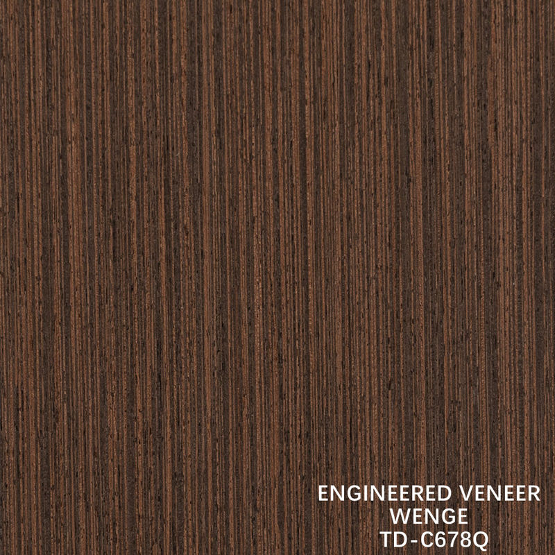 Fabricação de madeira de revestimento de fatia de corte Wenge Quarter Grain bom preço para decoração de hotel 3200mm