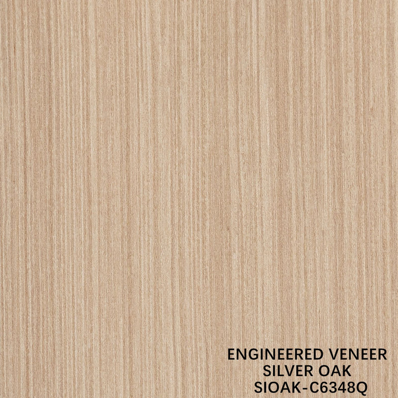 Veneer de madeira artificial Quarto de corte de pérola prateada Dimensão alongada 3200mm para porta e armazém face