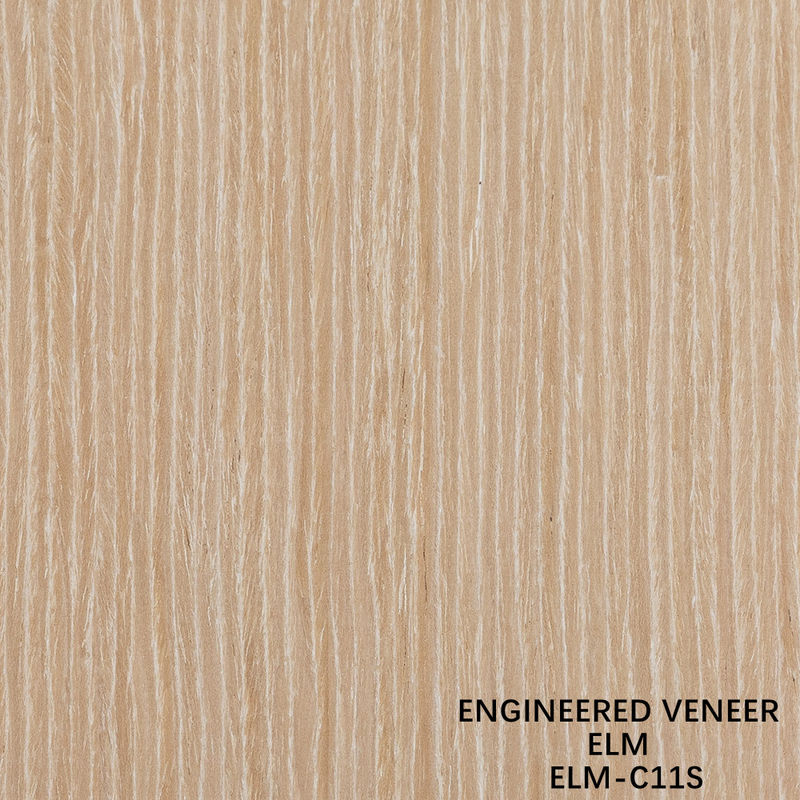 Reconocimento personalizado de madeira de olmo veneer corte reto e corte da coroa para o gabinete face de 2500 * 640 mm