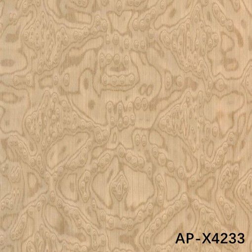 Folheado de madeira de engenharia Ash Sapele Pommele Tamanho padrão 2500*640mm X4233 para face de porta e armário