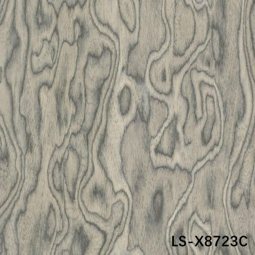 Espessura personalizada 0,18-1,0 mm Veneer de madeira de engenharia para painel de parede paisagem X8723C