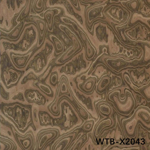 Reconstituído Black Walnut Burl Wood Veneer WTB-X2043 0.15-0.55mm Para Tabuleiro Decorativo Interior