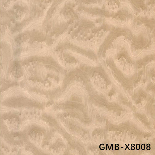 Fabricação de madeira Veneer de ouro Burl Maple 640-1280mm G.MB-X8008 Fleeced Back para o interior do carro