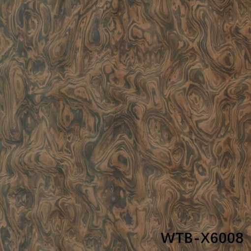 Folheado de madeira modificada de nozes européias 0.35-0.52mm WTB-X6008 Fleeced Back For Shipping And Yacht