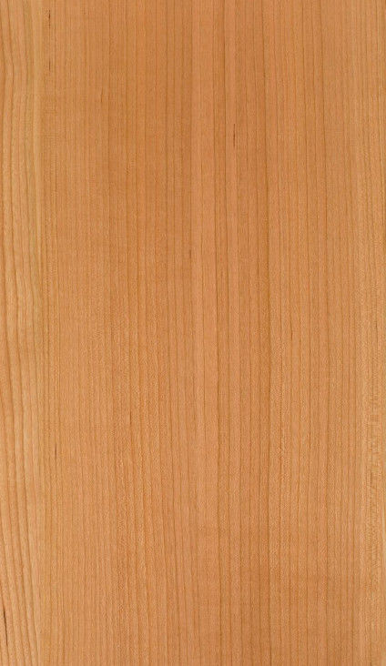 Folha de Veneer de Madeira de Cereza Natural Americana Flat Cut 2200-3200mm Tamanho Normal Para Decoração de Móveis