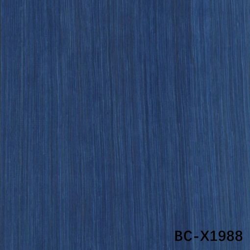 Veneer de madeira de engenharia colorido de grelha azul textura Moderno design de porta de madeira 3100mm pode fazer cópia a partir de amostras