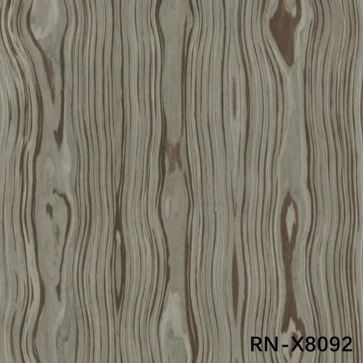 0.50mm espessura Veneer de madeira artificial de romano para três flores mesma direção para o gabinete face X8092/X4092