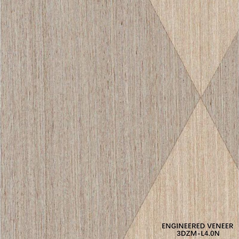 3D Decorative Engineered Veneer para decoração de hotéis / residências, tamanhos e texturas personalizados 3DZM-L4.0N